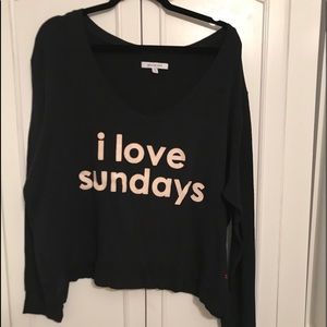 Peace love world Vneck sweatshirt